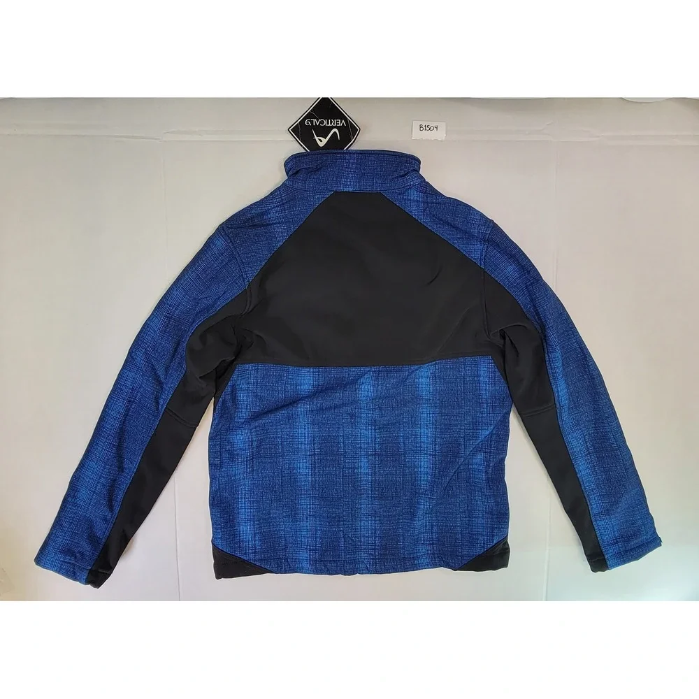Kids Vertical 9 Boys Youth Softshell Jacket Blue Black XL 16/18‎